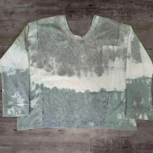 POL Tie Dye Ripped Long Sleeve Shirt